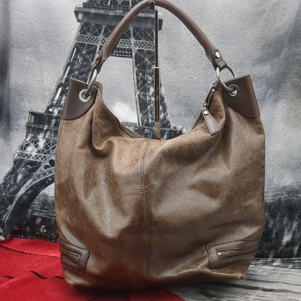 Tano Large Brown Leather Tote Bag